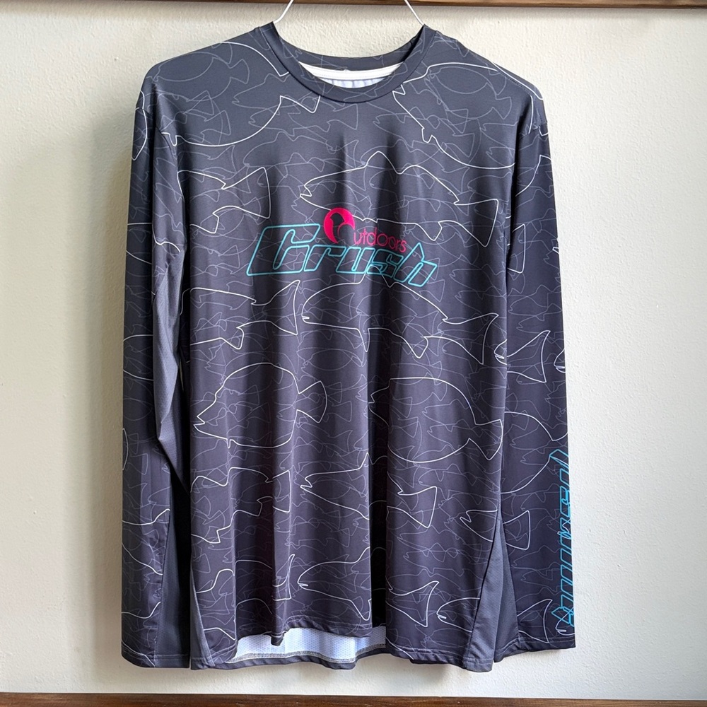 Crush Performance Long-Sleeve Shirt - Charcoal